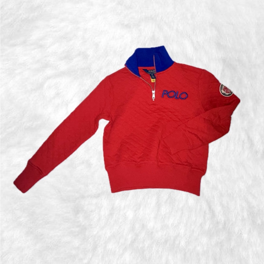 Polo Ralph Lauren 3/4 zip pullover. Boys / Girls size S (7) Cross country jacket